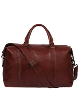 'Rivellino' Conker Brown Leather Holdall