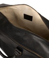 'Edu' Black Leather Holdall image 4