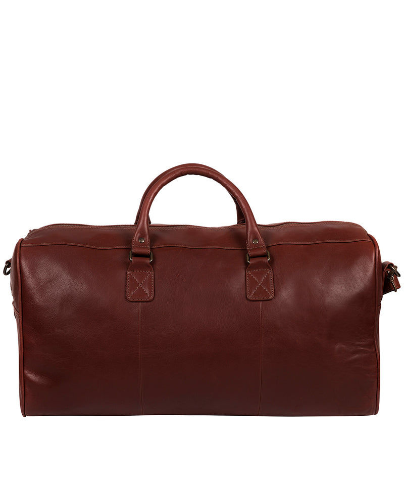 'Edu' Conker Brown Leather Holdall