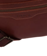 'Jairzinho' Conker Brown Leather Cross Body Bag