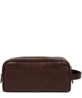 'Alberto' Dark Brown Leather Washbag image 3