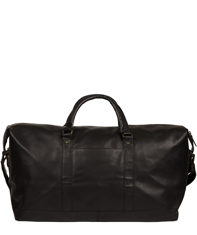 'Gerson' Black Leather Holdall image 3