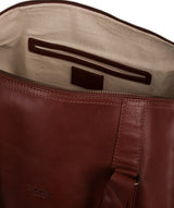 'Gerson' Conker Brown Leather Holdall