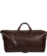 'Gerson' Dark Brown Leather Holdall image 1