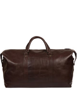 'Gerson' Dark Brown Leather Holdall image 3