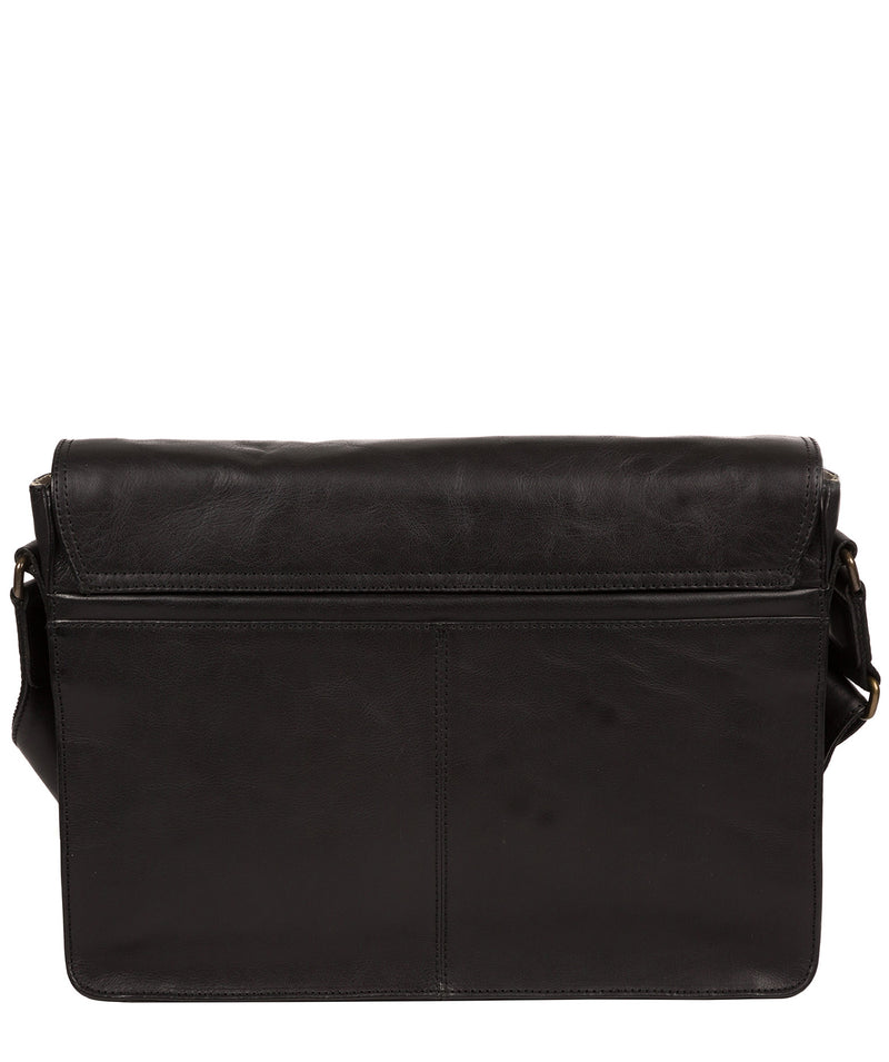 'Zagallo' Black Leather Messenger Bag image 3