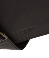 'Zagallo' Black Leather Messenger Bag image 6