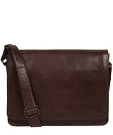 'Zagallo' Dark Brown Leather Messenger Bag image 1