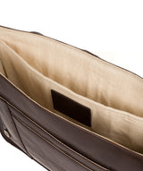 'Zagallo' Dark Brown Leather Messenger Bag image 4