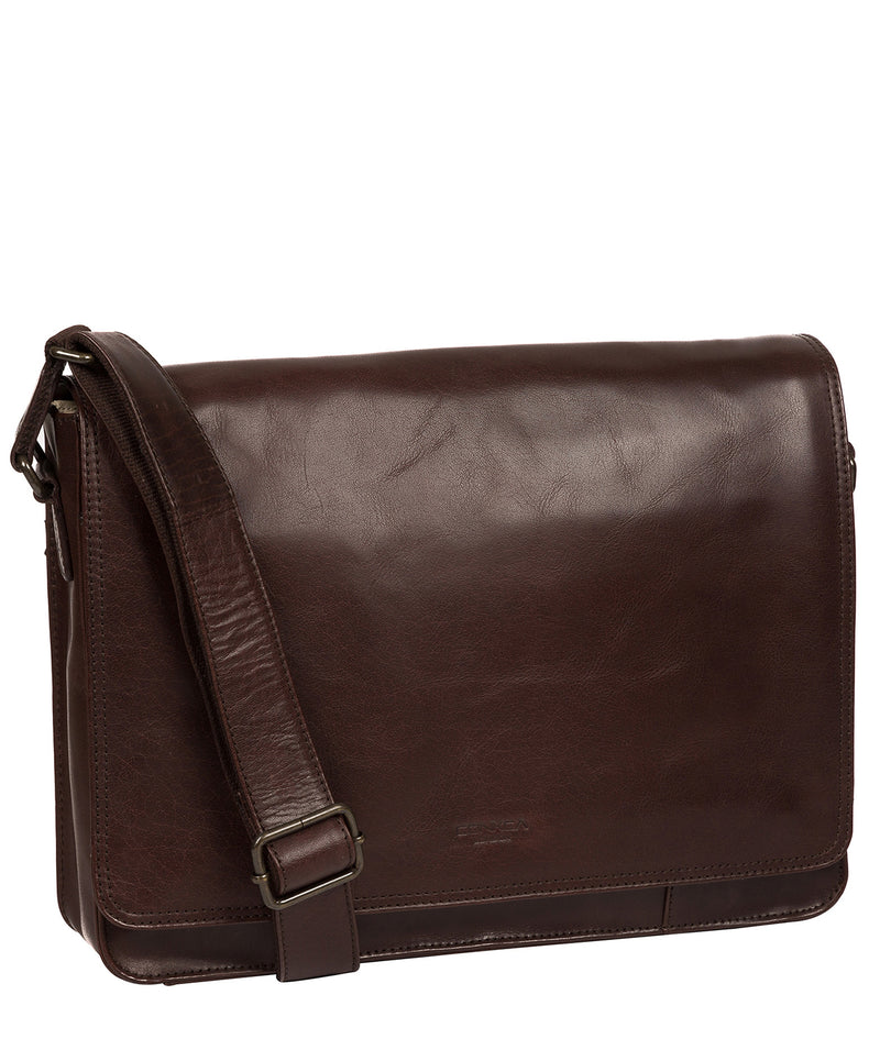 'Zagallo' Dark Brown Leather Messenger Bag image 5