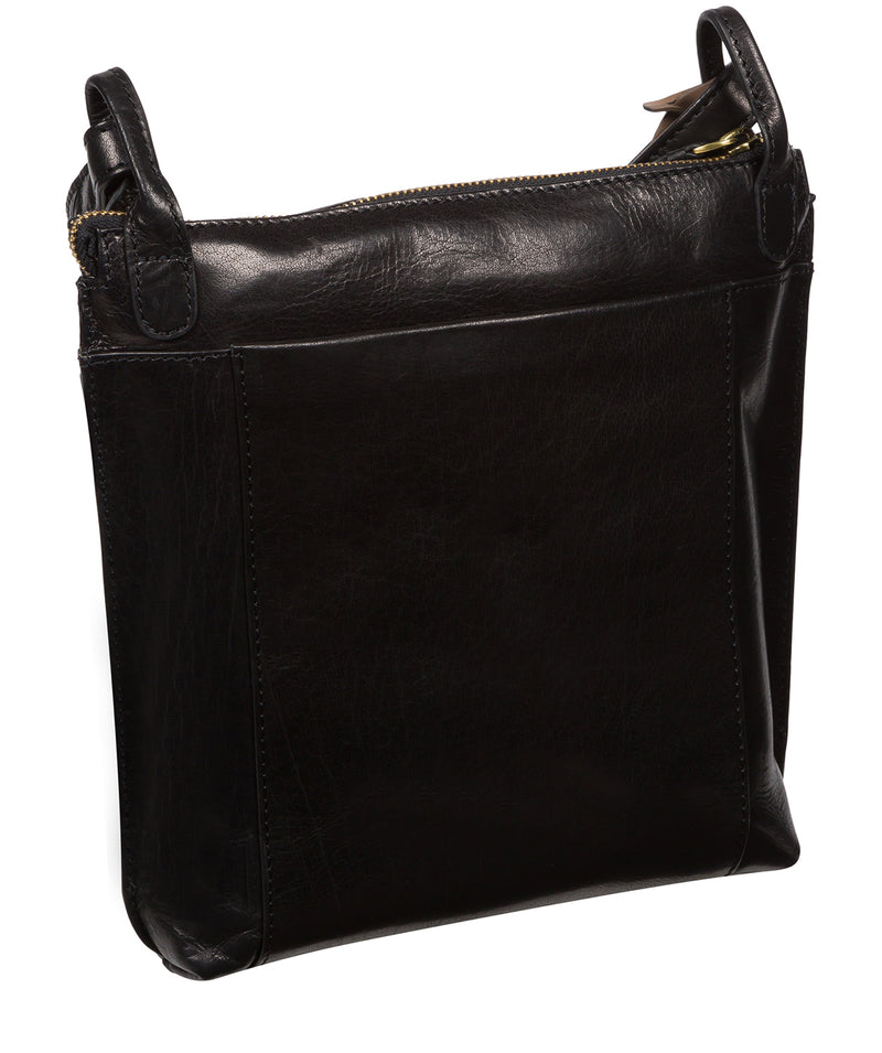 Conkca London Originals Collection #product-type#: 'Rego' Black Leather Cross Body Bag