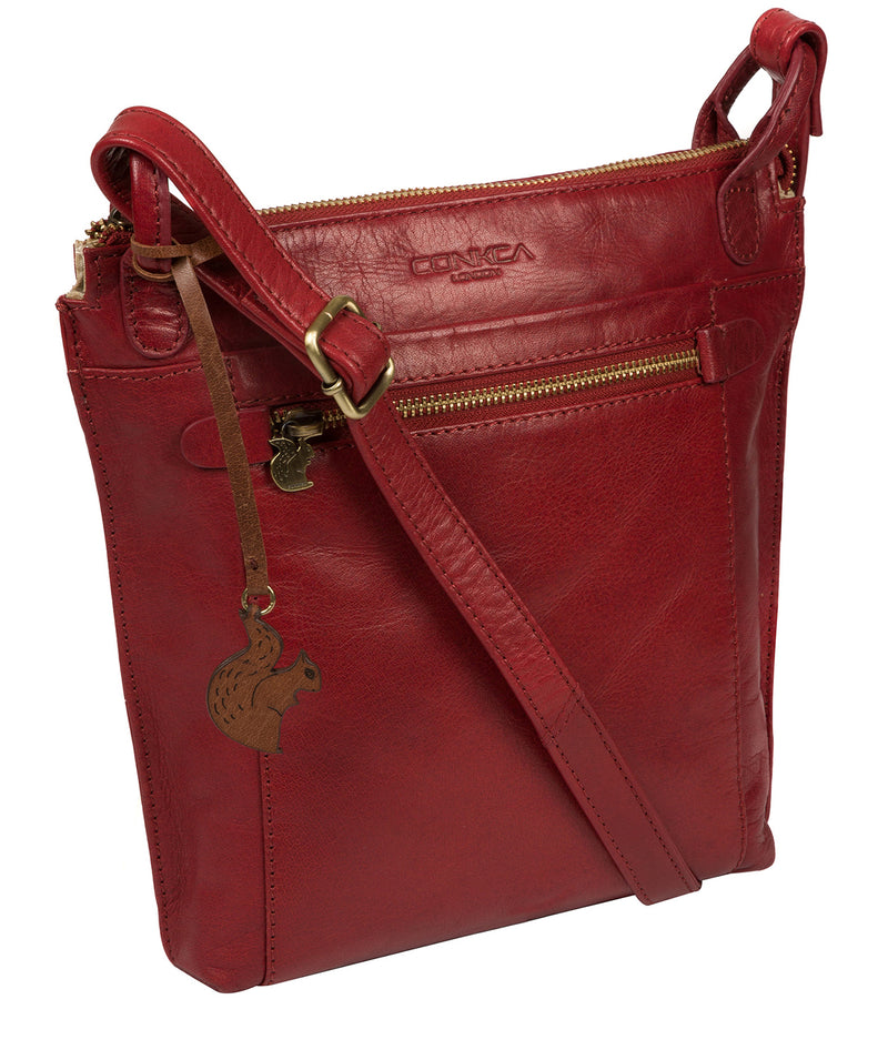 'Rego' Chilli Pepper Leather Cross Body Bag image 5