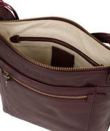 'Rego' Plum Leather Cross Body Bag image 4