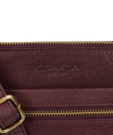 'Rego' Plum Leather Cross Body Bag image 6