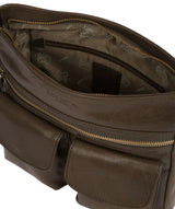 'Bon' Olive Leather Cross Body Bag image 5