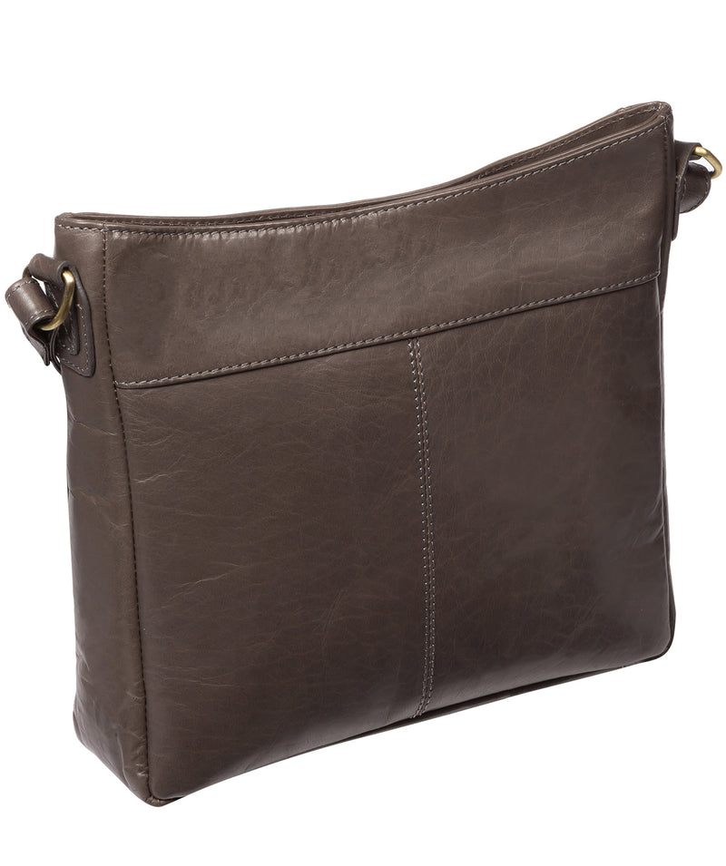 'Bon' Slate Leather Cross Body Bag