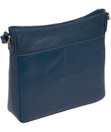 'Bon' Snorkel Blue Leather Cross Body Bag