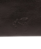'Aswana' Black Leather Clutch Bag image 5