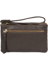 'Aswana' Slate Leather Clutch Bag image 1