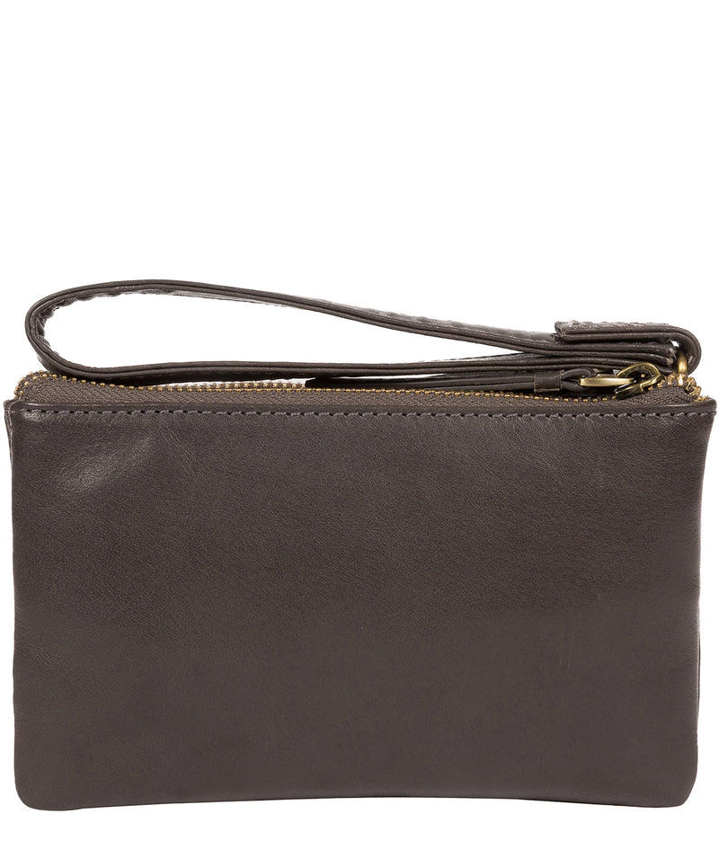 'Aswana' Slate Leather Clutch Bag image 3