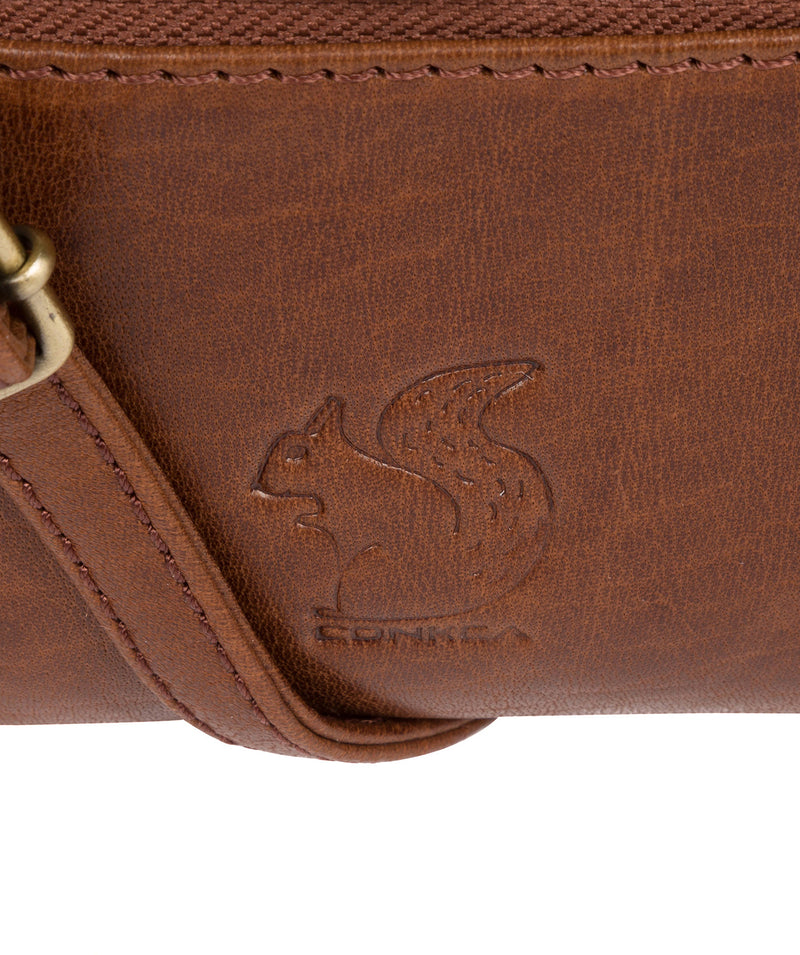 'Carrilo' Conker Brown Leather Cross Body Bag image 5