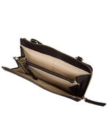 'Senga' Navy Leather Clutch Bag image 4