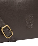 'Senga' Slate Leather Clutch Bag image 6