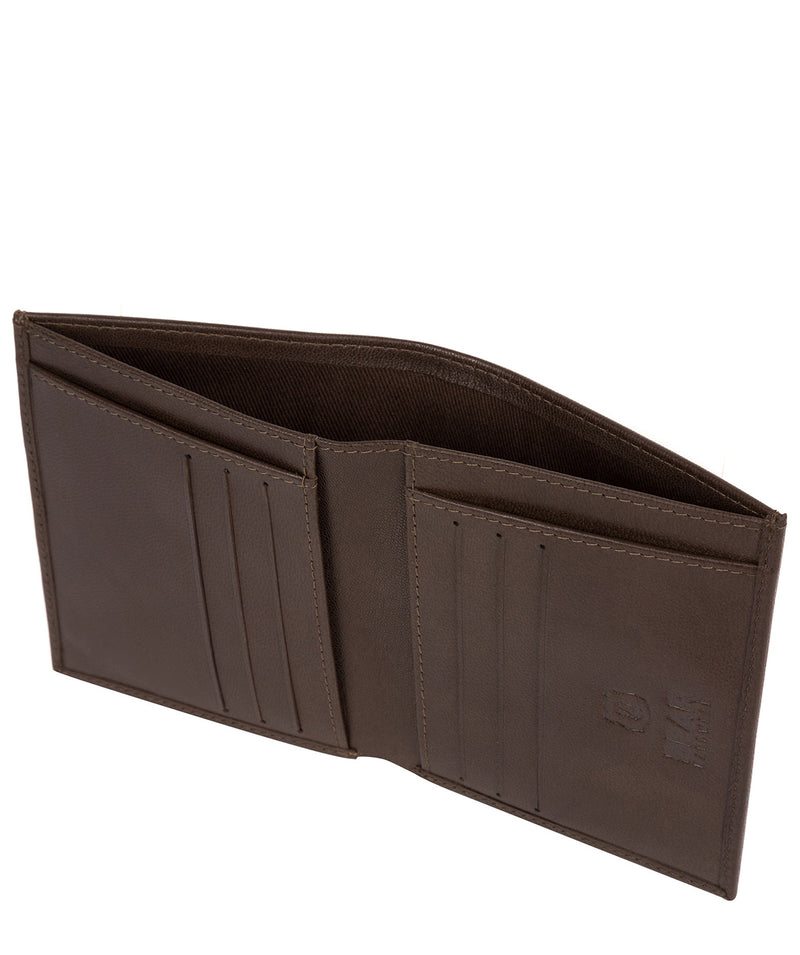 'Rorik' Dark Brown Leather Bi-Fold Wallet Pure Luxuries London