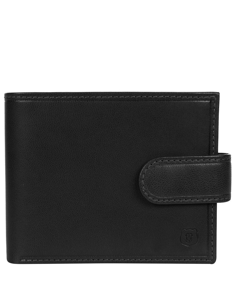 'Olov' Black Leather Bi-Fold Wallet image 1