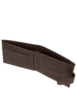 'Olov' Dark Brown Leather Bi-Fold Wallet image 3
