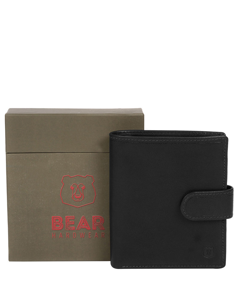 'Bartram' Black Leather Bi-Fold Wallet image 5