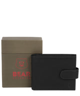 'Daan' Black Leather Bi-Fold Wallet Pure Luxuries London