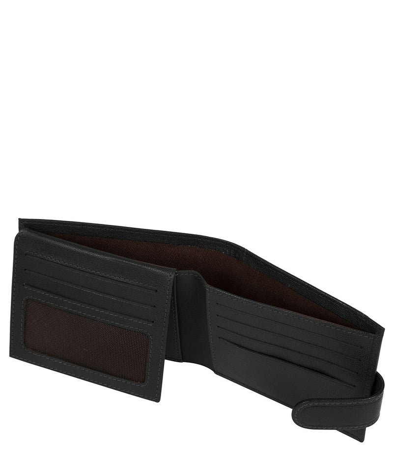 'Daan' Black Leather Bi-Fold Wallet Pure Luxuries London