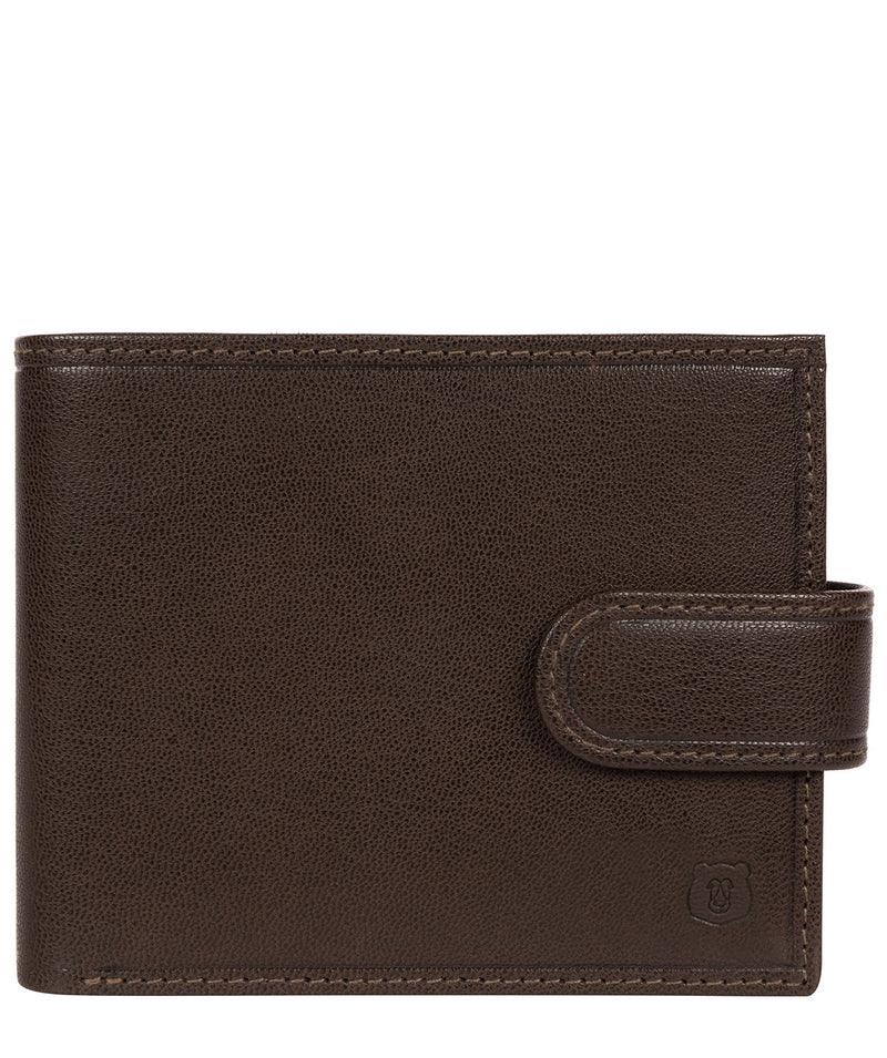 'Daan' Dark Brown Leather Bi-Fold Wallet Pure Luxuries London