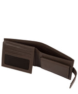 'Arden' Dark Brown Leather Bi-Fold Wallet Pure Luxuries London