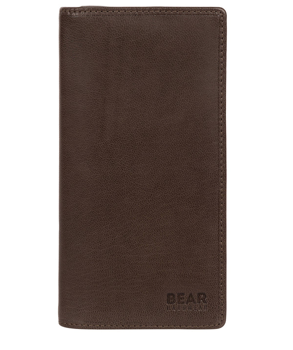 'Volund' Dark Brown Leather Breast Pocket Wallet Pure Luxuries London