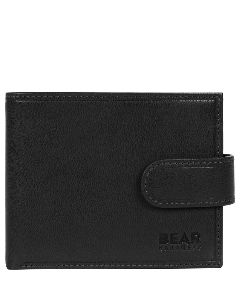 'Odinn' Black Leather Bi-Fold Wallet image 1