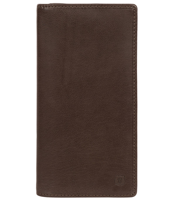 'Wyre' Dark Brown Leather Breast Pocket Wallet Pure Luxuries London