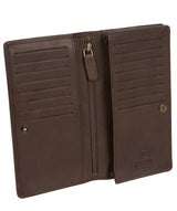 'Wyre' Dark Brown Leather Breast Pocket Wallet Pure Luxuries London