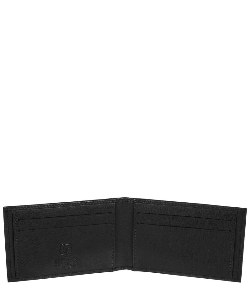 'Huld' Black Leather Bi-Fold Card Holder image 3