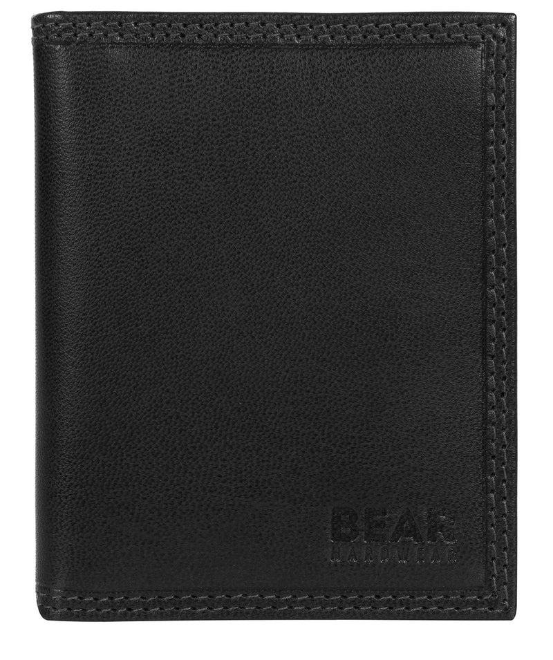 'Haldan' Black Leather Bi-Fold Card Holder image 1