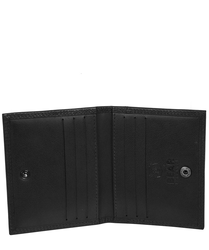 'Haldan' Black Leather Bi-Fold Card Holder image 3