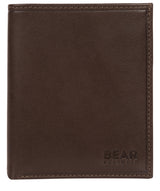 'Ulrik' Dark Brown Leather Bi-Fold Wallet image 1