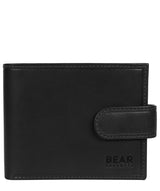'Borge' Black Leather Bi-Fold Wallet image 1
