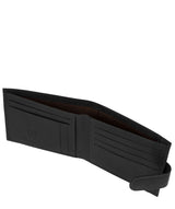 'Borge' Black Leather Bi-Fold Wallet image 3