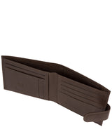 'Borge' Dark Brown Leather Bi-Fold Wallet image 3
