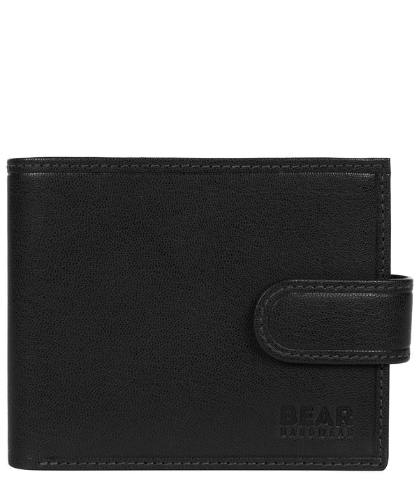 'Gunvar' Black Leather Bi-Fold Wallet image 1