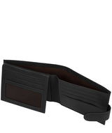 'Gunvar' Black Leather Bi-Fold Wallet image 5
