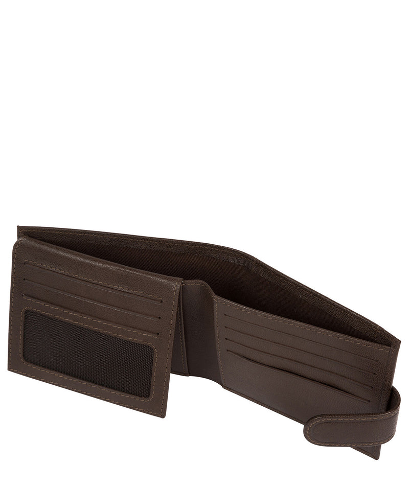 'Gunvar' Dark Brown Leather Bi-Fold Wallet image 5