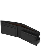'Mortmer' Black Leather Bi-Fold Wallet image 3